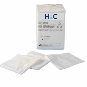 Non-woven compresses