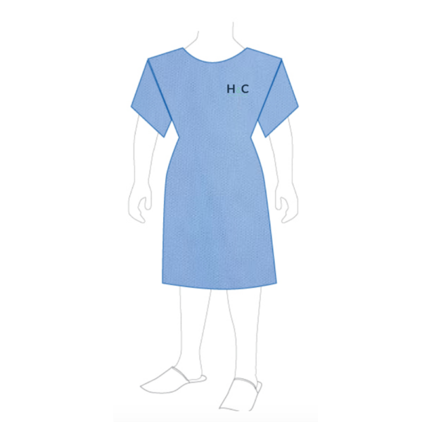 Patient Gowns with Short Sleeves